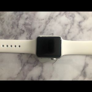 White/Silver 38 MM first generation Apple Watch